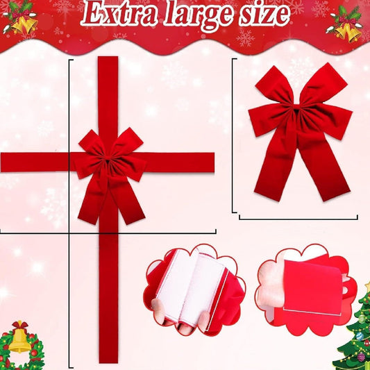 Christmas Door Hanging Bow Ribbon gods grace