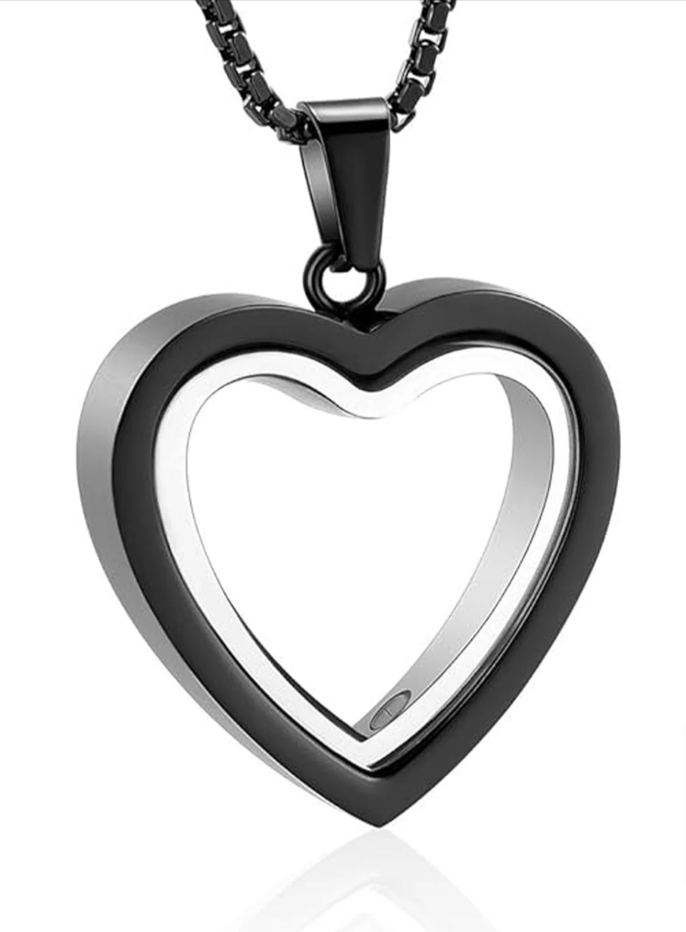 Heartfelt Remembrance: Stainless Steel Heart-Shaped Cremation Pendant gods grace