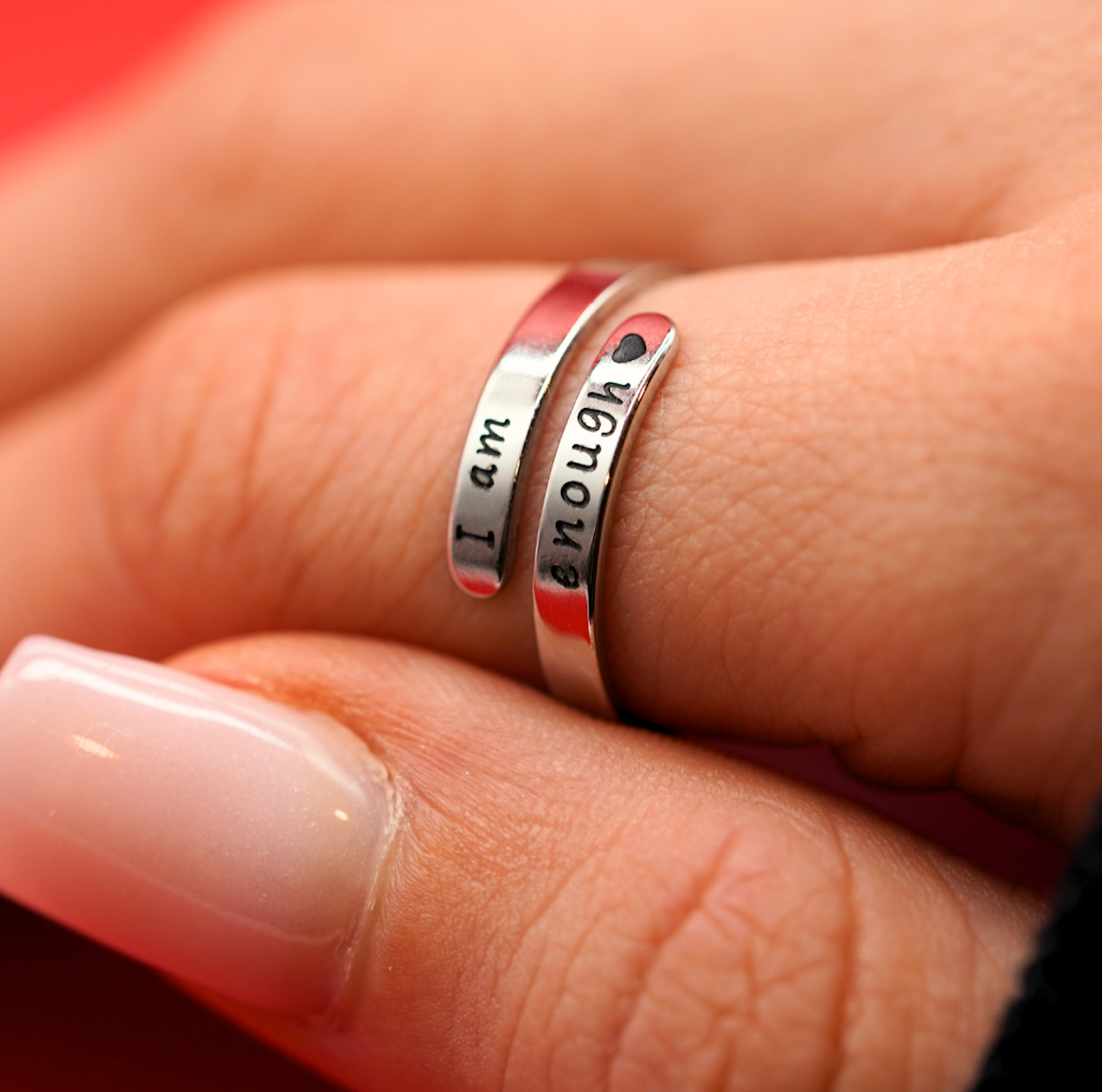 I Am Enough Ring gods grace