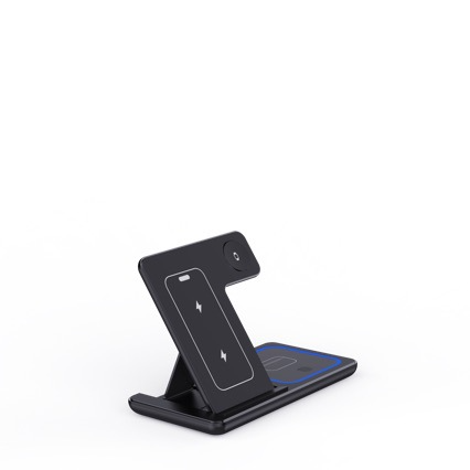 3 In 1 LED Fast Wireless Charger Stand Foldable Charging Station gods grace