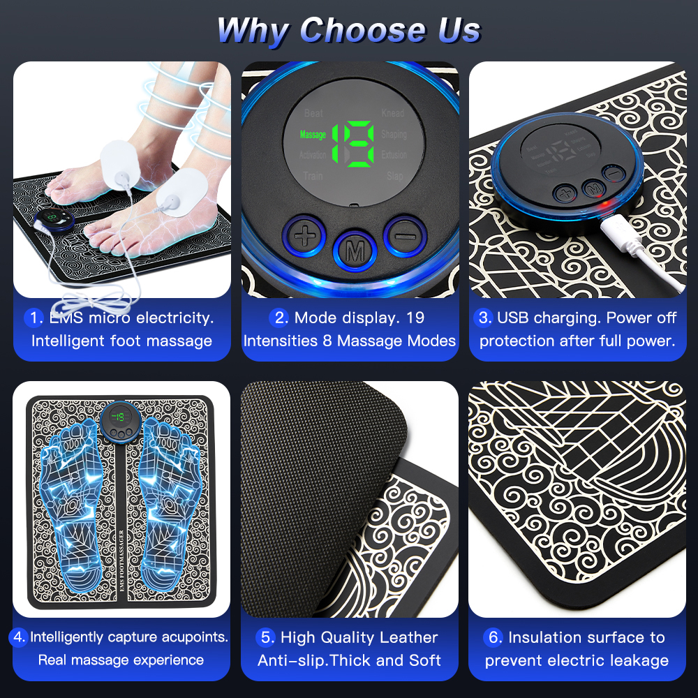 Rechargeable Foot Massage Pad gods grace