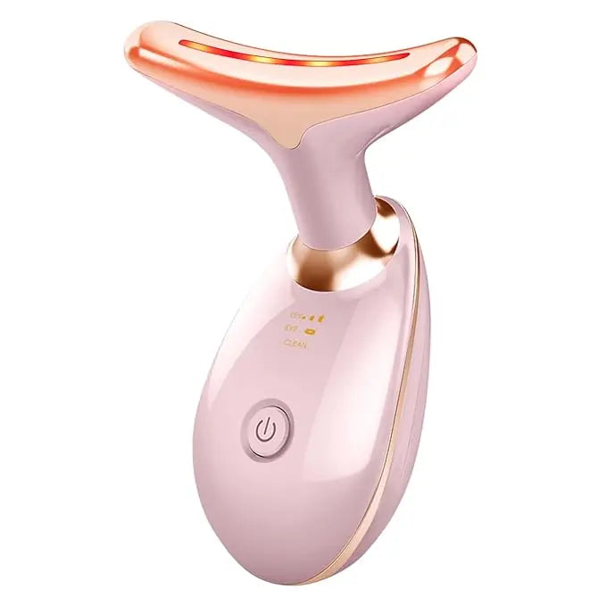 Beauty Facial Massager, 7 Color Wavy Acne Beauty Microcurrent Facial Device Skin Firming for Face Neck Beauty Device, gods grace