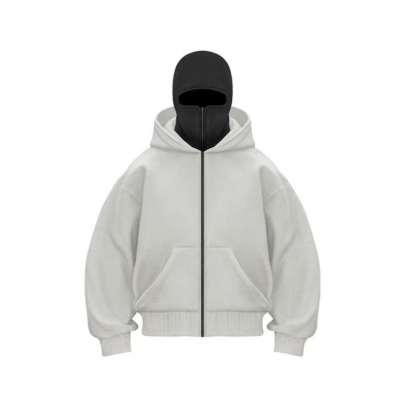 Men's Hooded Zip-Up Baseball Jacket gods grace