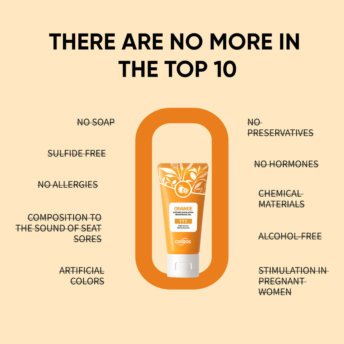 Orange Exfoliating Whitening Gel for Skin Care gods grace