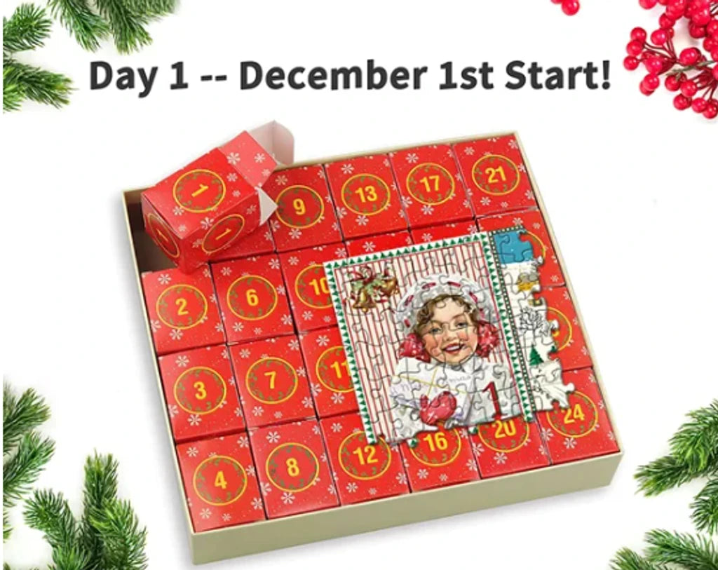 Merry Jigsaw Advent Calendar Puzzle gods grace