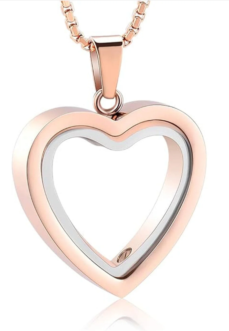 Heartfelt Remembrance: Stainless Steel Heart-Shaped Cremation Pendant gods grace