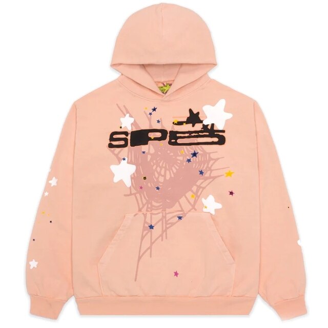 Spider Letter Prints Hoodies gods grace