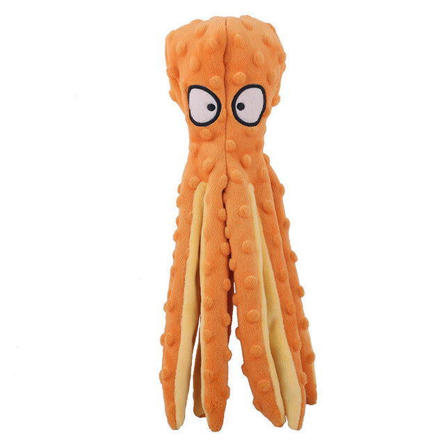 Interactive Bite-resistant Plush Octopus Pet Toy gods grace