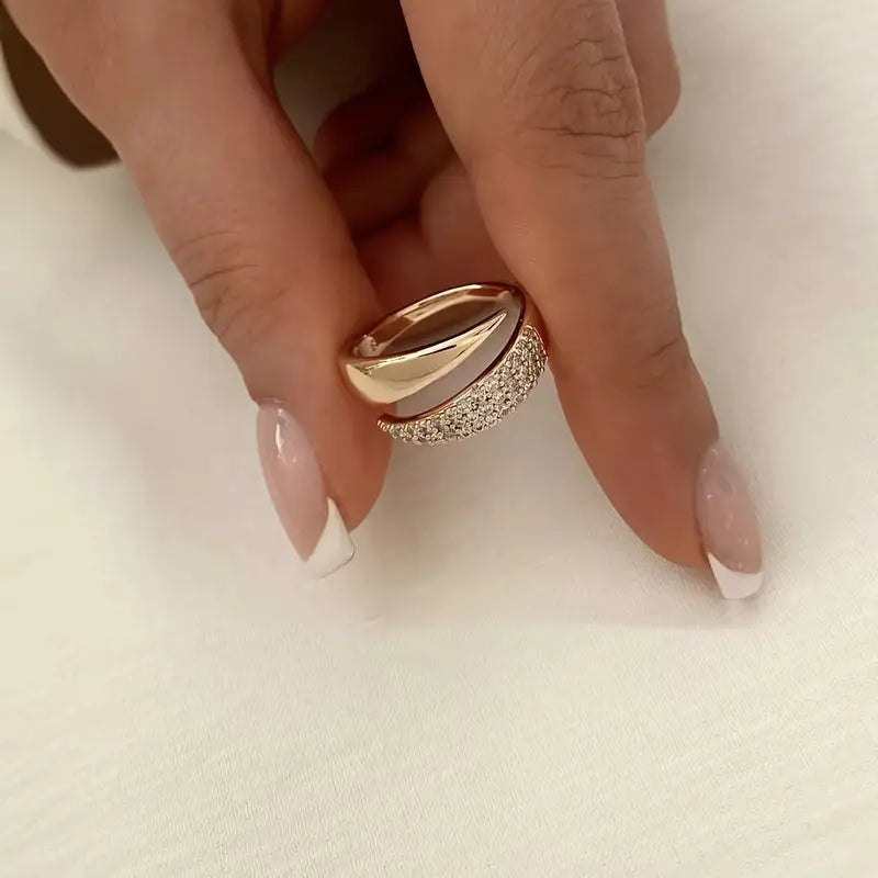 Elegant Adjustable Sparkle Ring gods grace