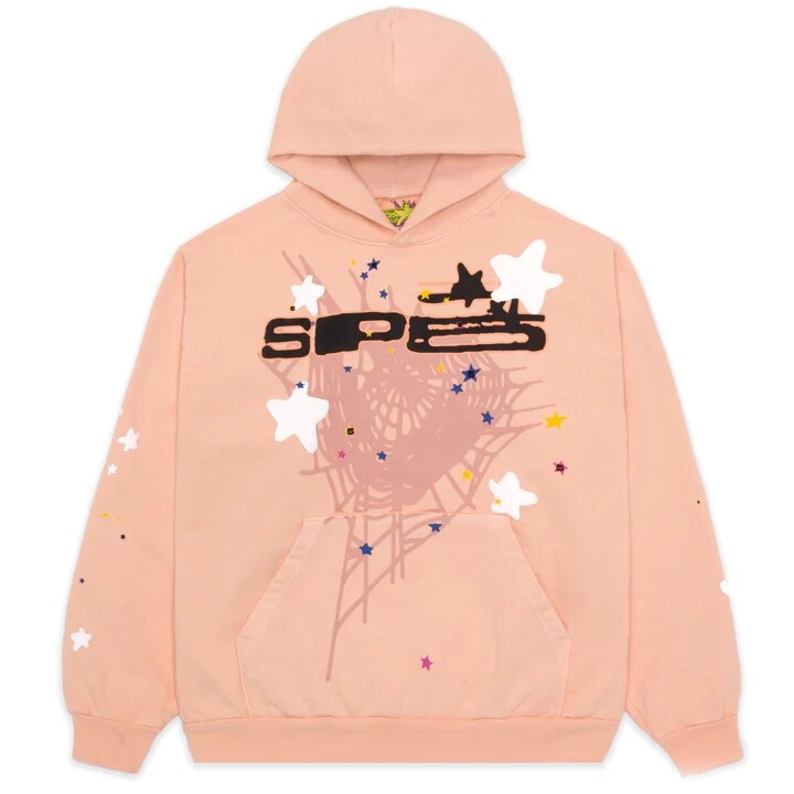 Spider Letter Prints Hoodies gods grace