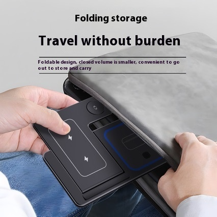 3 In 1 LED Fast Wireless Charger Stand Foldable Charging Station gods grace