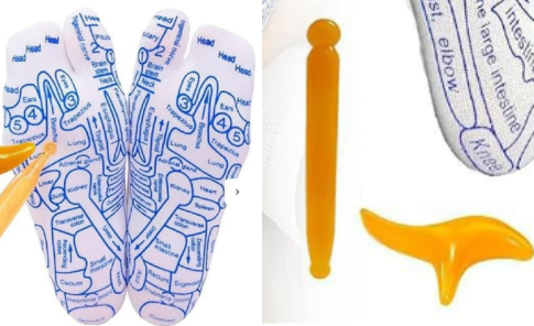 Reflexology Socks with Massage Tool (One Set) gods grace