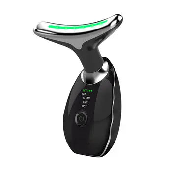 Beauty Facial Massager, 7 Color Wavy Acne Beauty Microcurrent Facial Device Skin Firming for Face Neck Beauty Device, gods grace