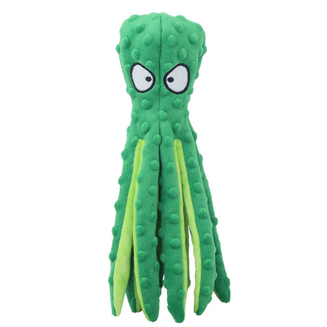 Interactive Bite-resistant Plush Octopus Pet Toy gods grace