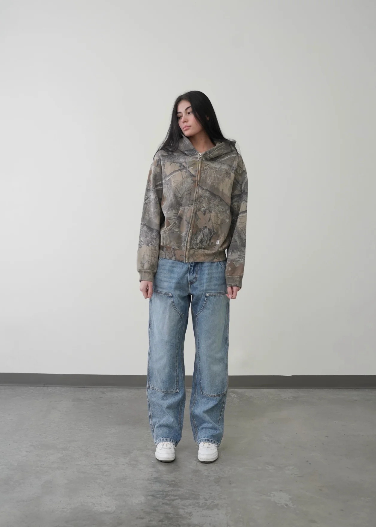 Urban Camo Retro Hoodie gods grace
