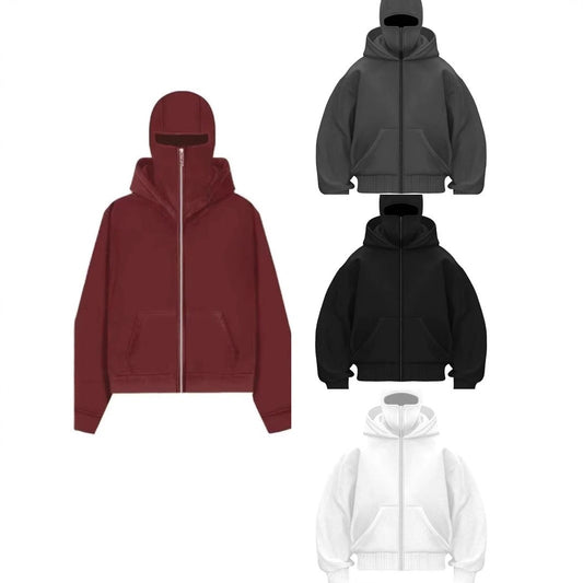 Men's Hooded Zip-Up Baseball Jacket gods grace