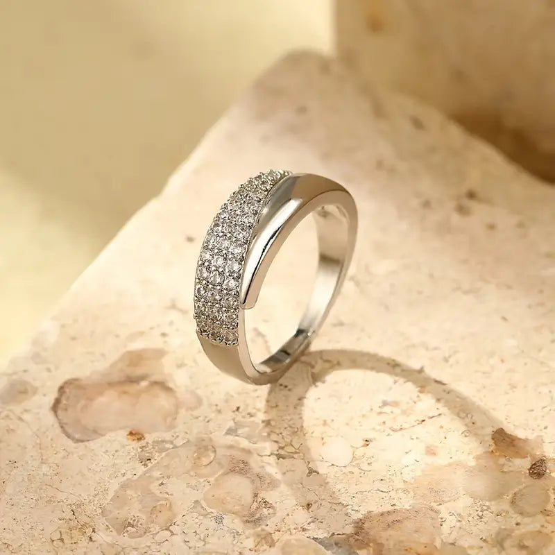 Elegant Adjustable Sparkle Ring gods grace