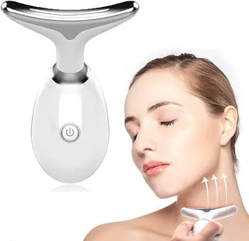 Beauty Facial Massager, 7 Color Wavy Acne Beauty Microcurrent Facial Device Skin Firming for Face Neck Beauty Device, gods grace