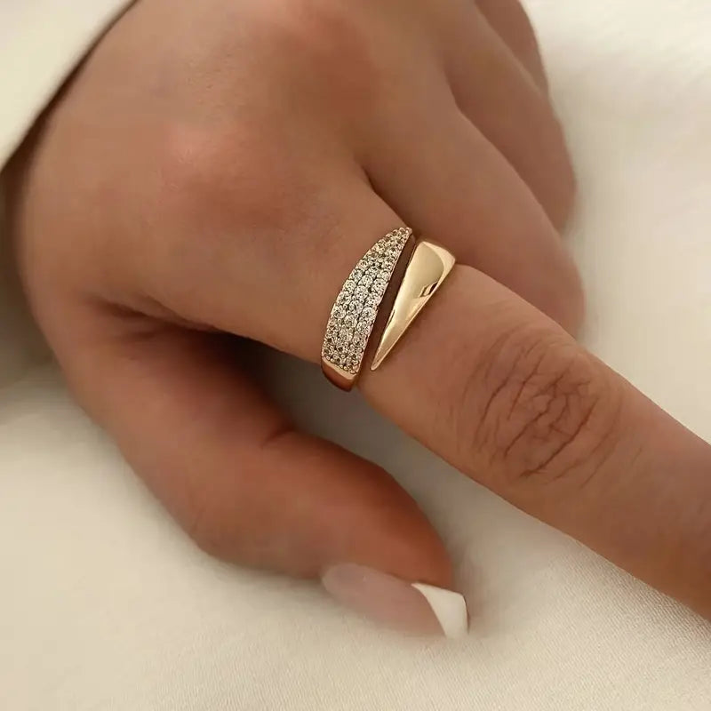 Elegant Adjustable Sparkle Ring gods grace