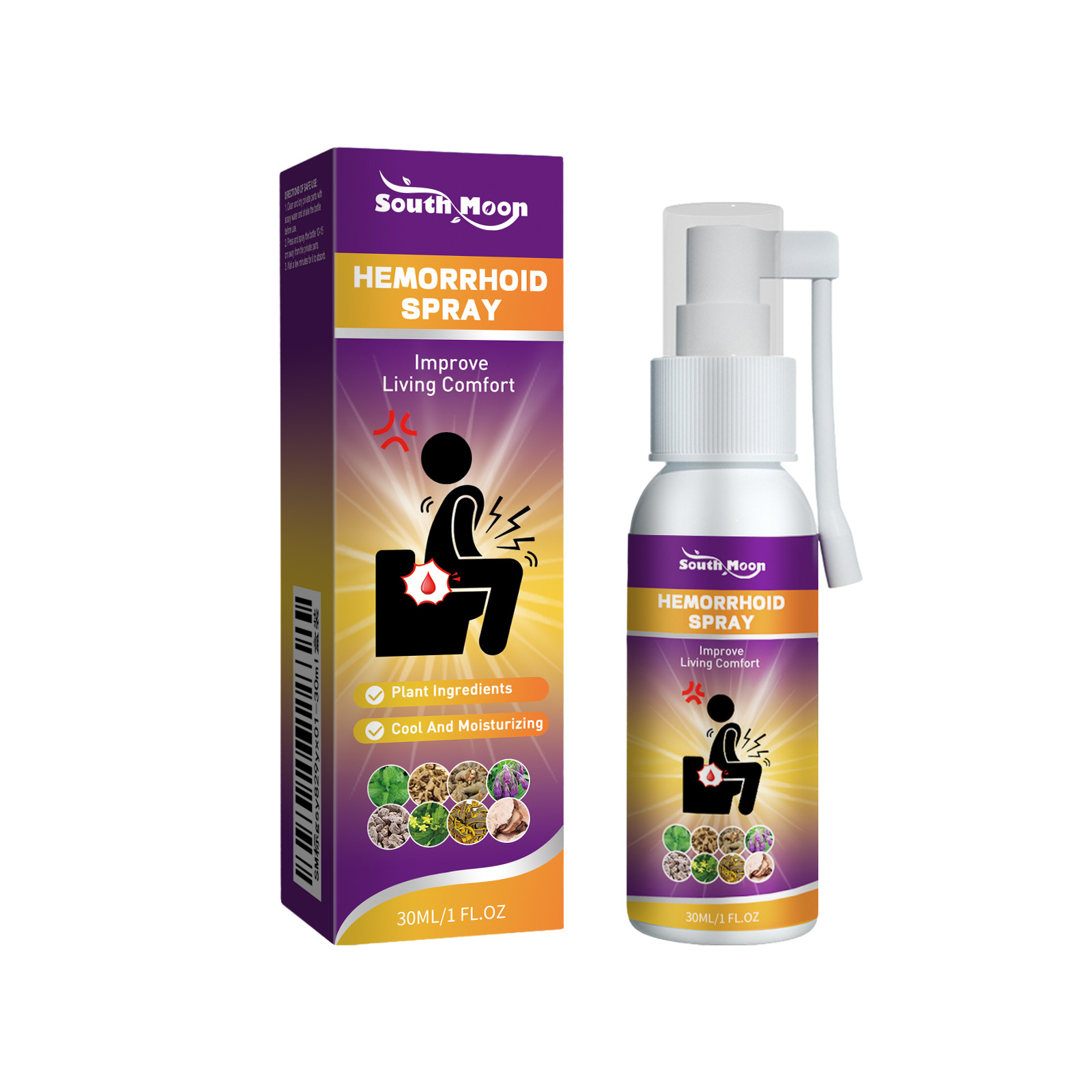 Herbal Hemorrhoid Relief Spray gods grace