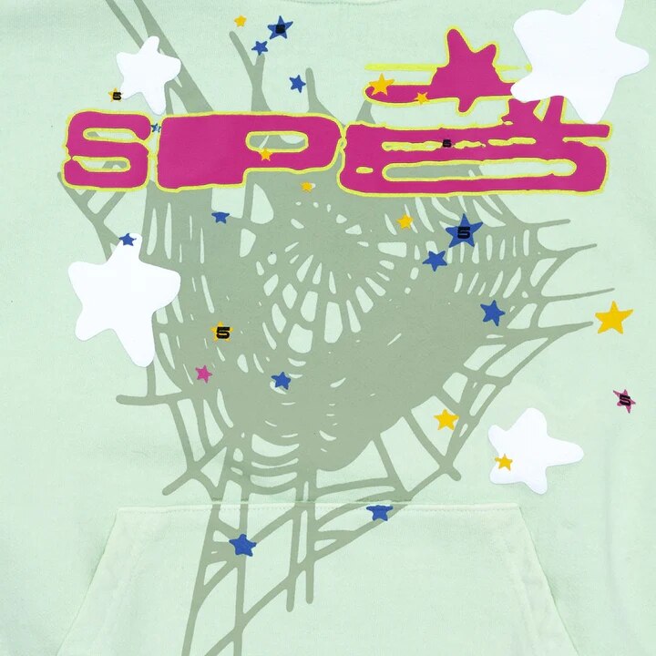 Spider Letter Prints Hoodies gods grace