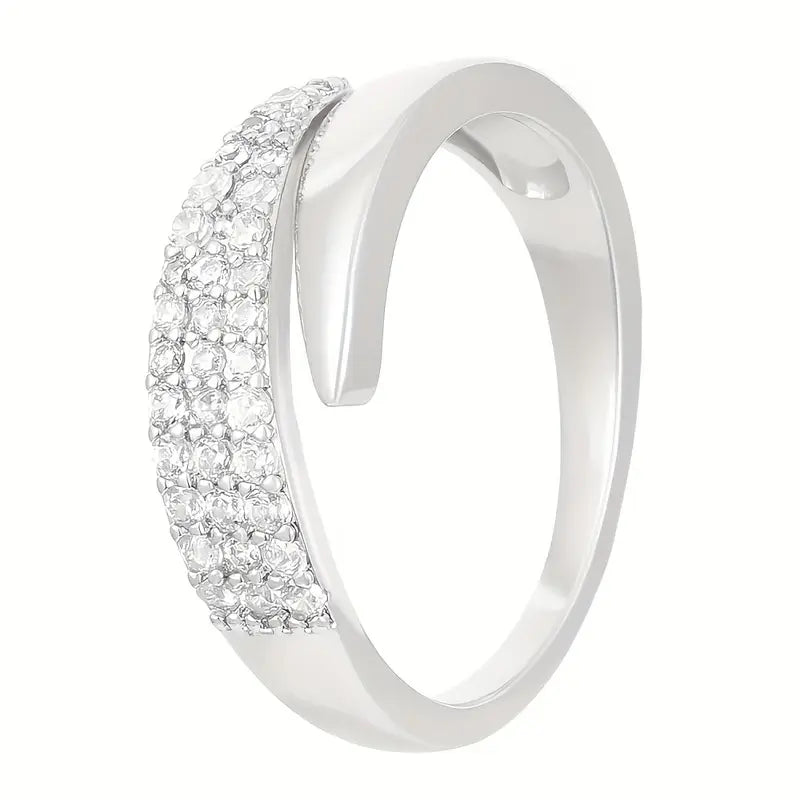 Elegant Adjustable Sparkle Ring gods grace