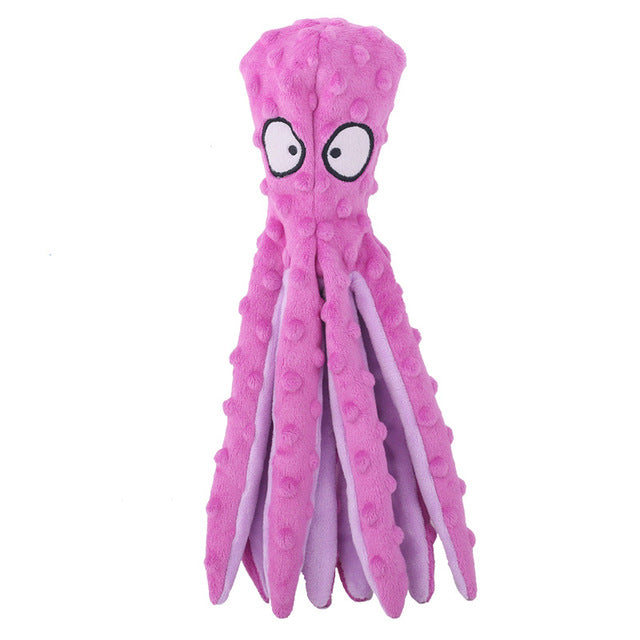 Interactive Bite-resistant Plush Octopus Pet Toy gods grace