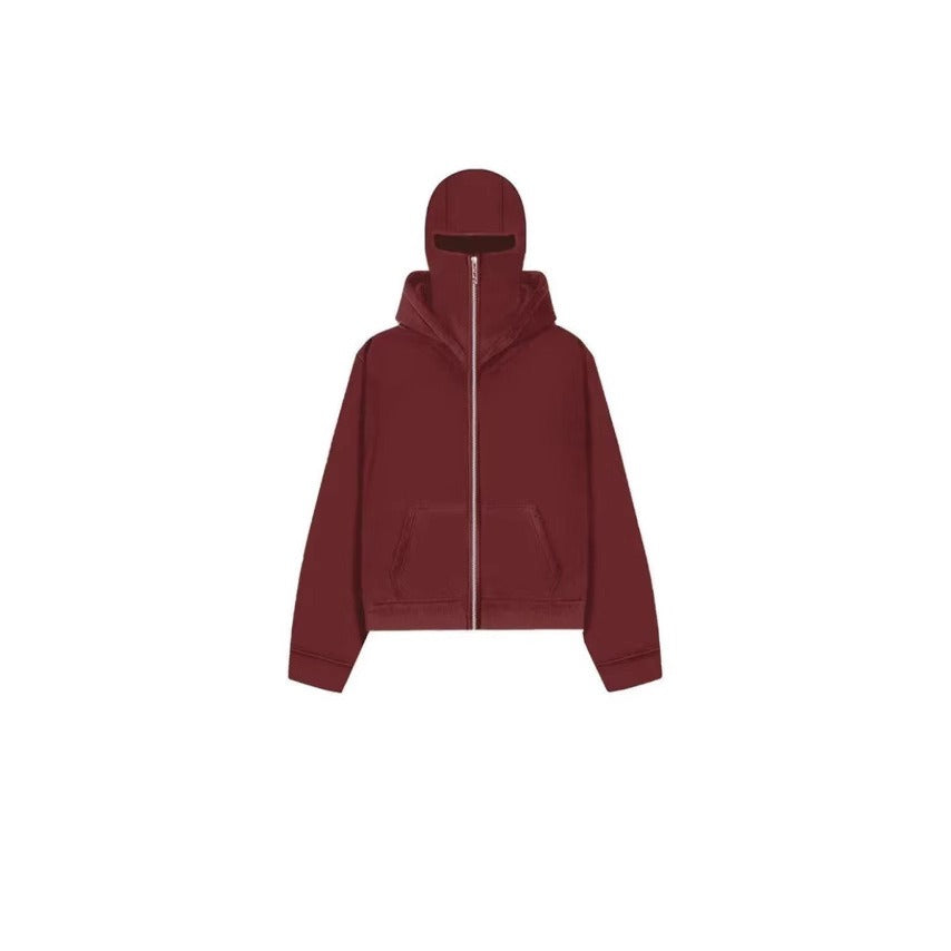 Men's Hooded Zip-Up Baseball Jacket gods grace