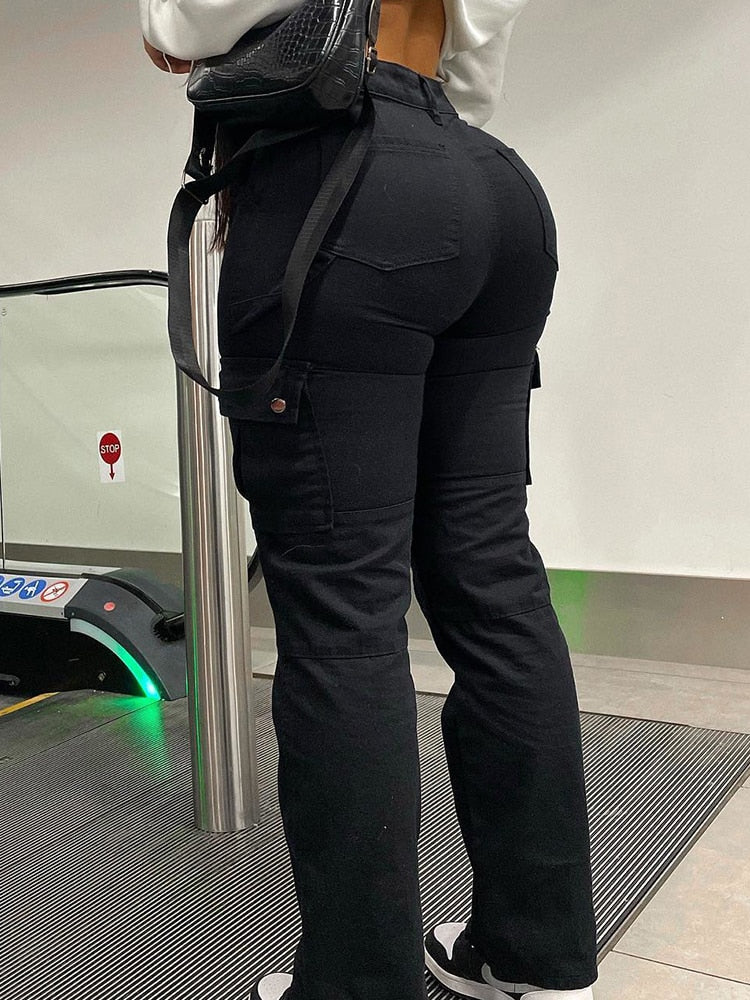 High Waist Cargo Pants Stylish gods grace