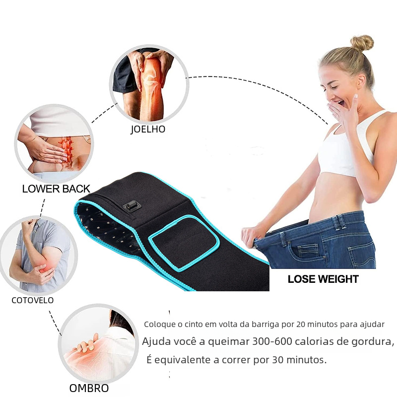 Long Wave Red Light Therapy Heating Waist Belt gods grace