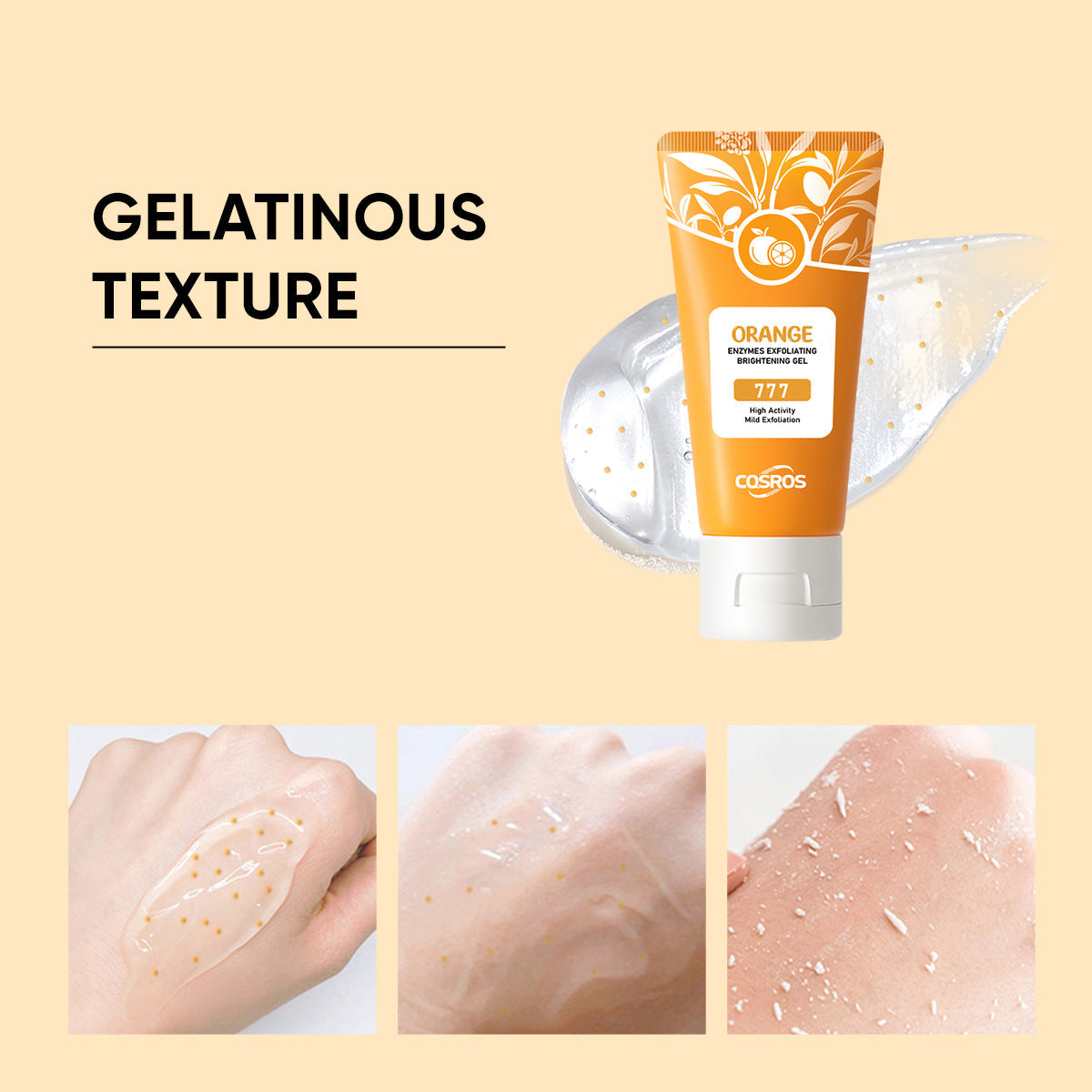 Orange Exfoliating Whitening Gel for Skin Care gods grace
