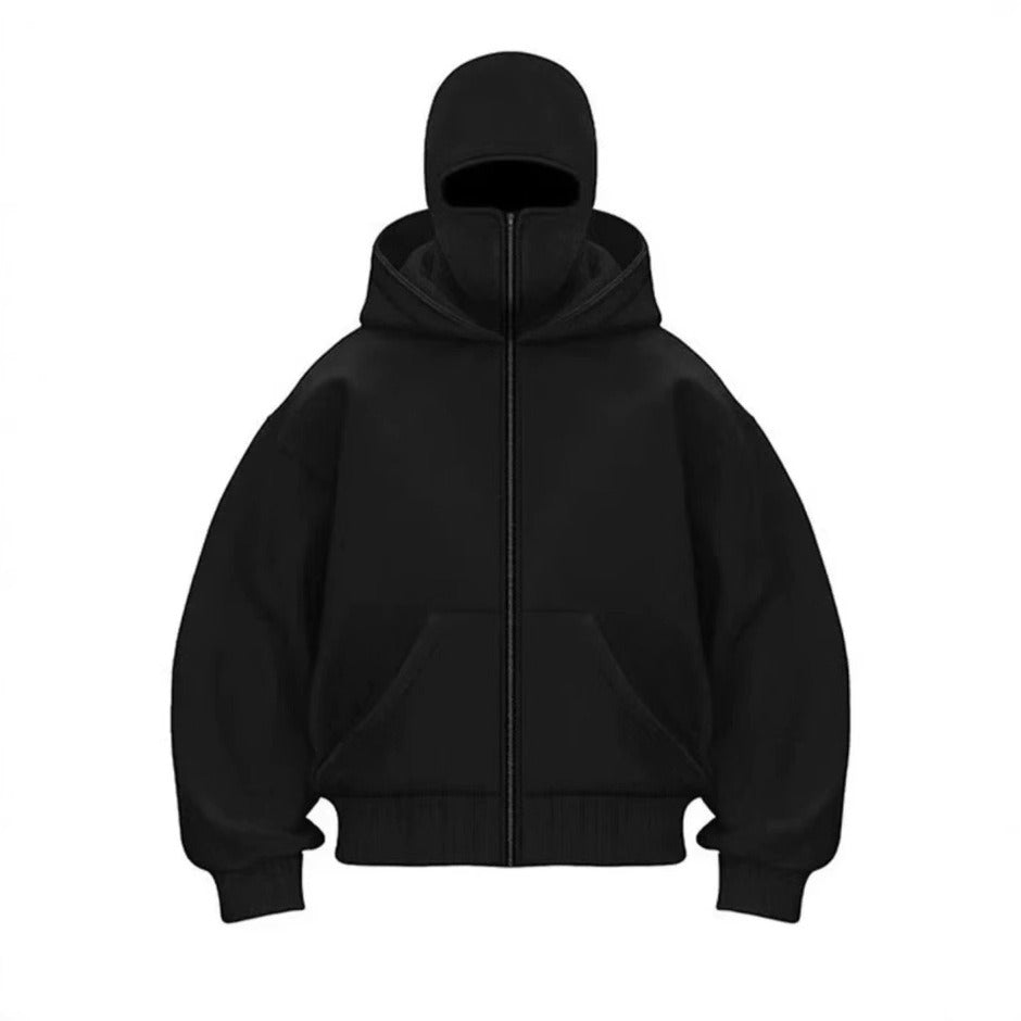 Men's Hooded Zip-Up Baseball Jacket gods grace