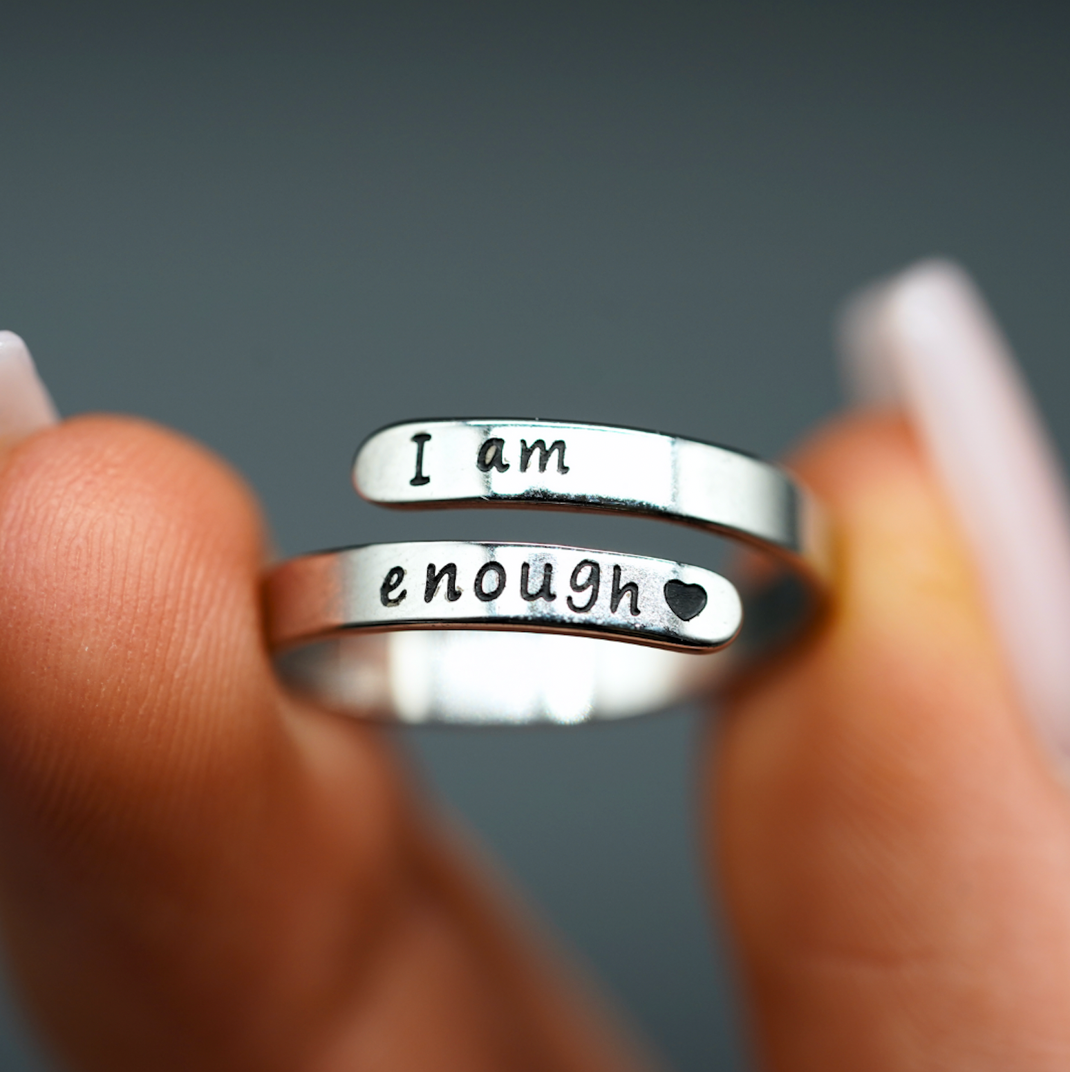 I Am Enough Ring gods grace