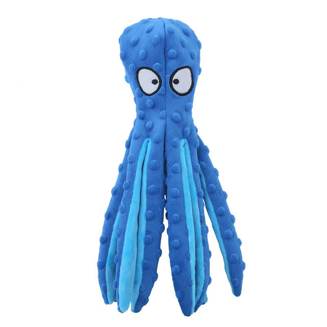 Interactive Bite-resistant Plush Octopus Pet Toy gods grace