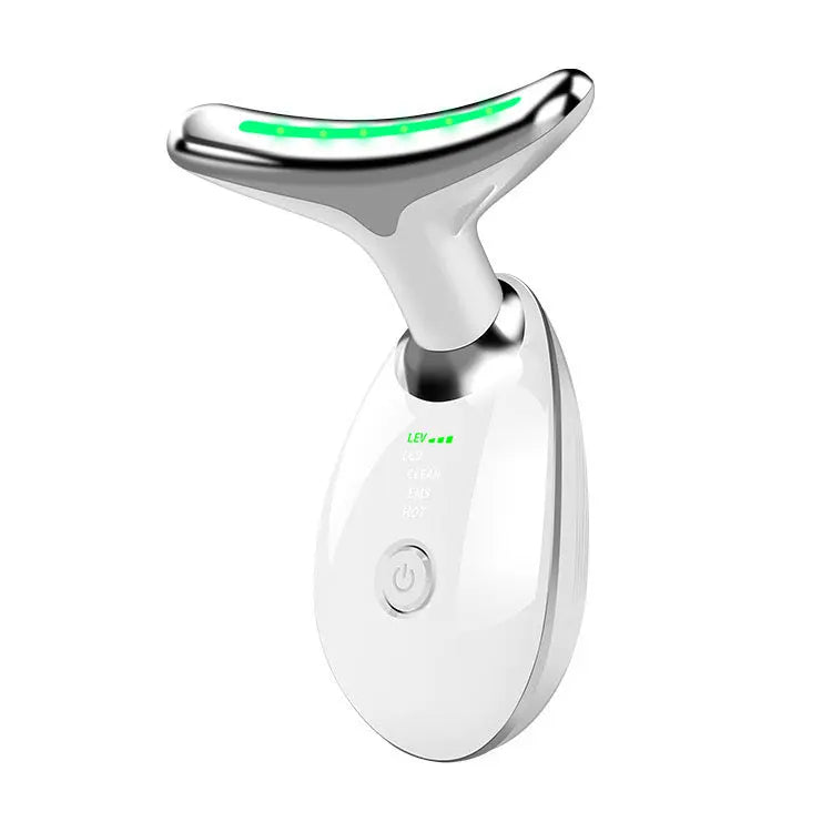 Beauty Facial Massager, 7 Color Wavy Acne Beauty Microcurrent Facial Device Skin Firming for Face Neck Beauty Device, gods grace