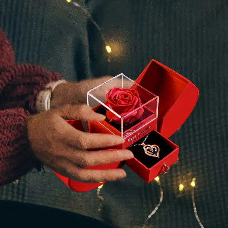 Christmas Jewelry Box Necklace gods grace