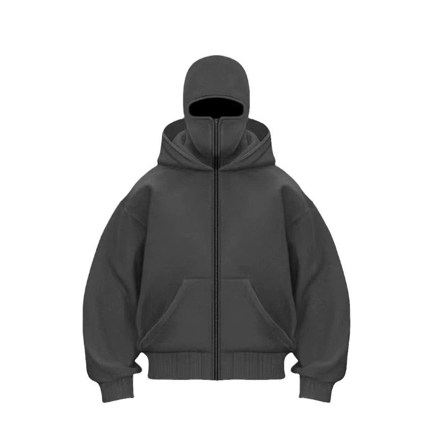 Men's Hooded Zip-Up Baseball Jacket gods grace