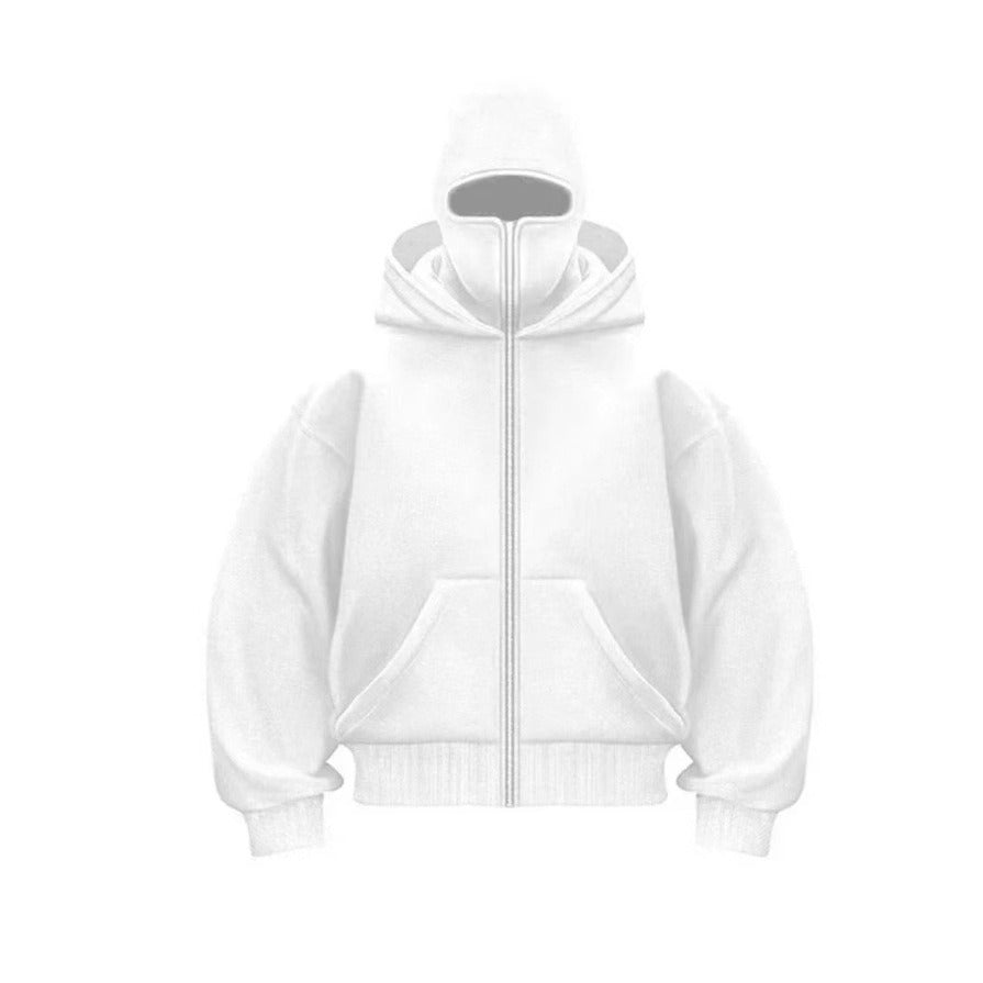 Men's Hooded Zip-Up Baseball Jacket gods grace