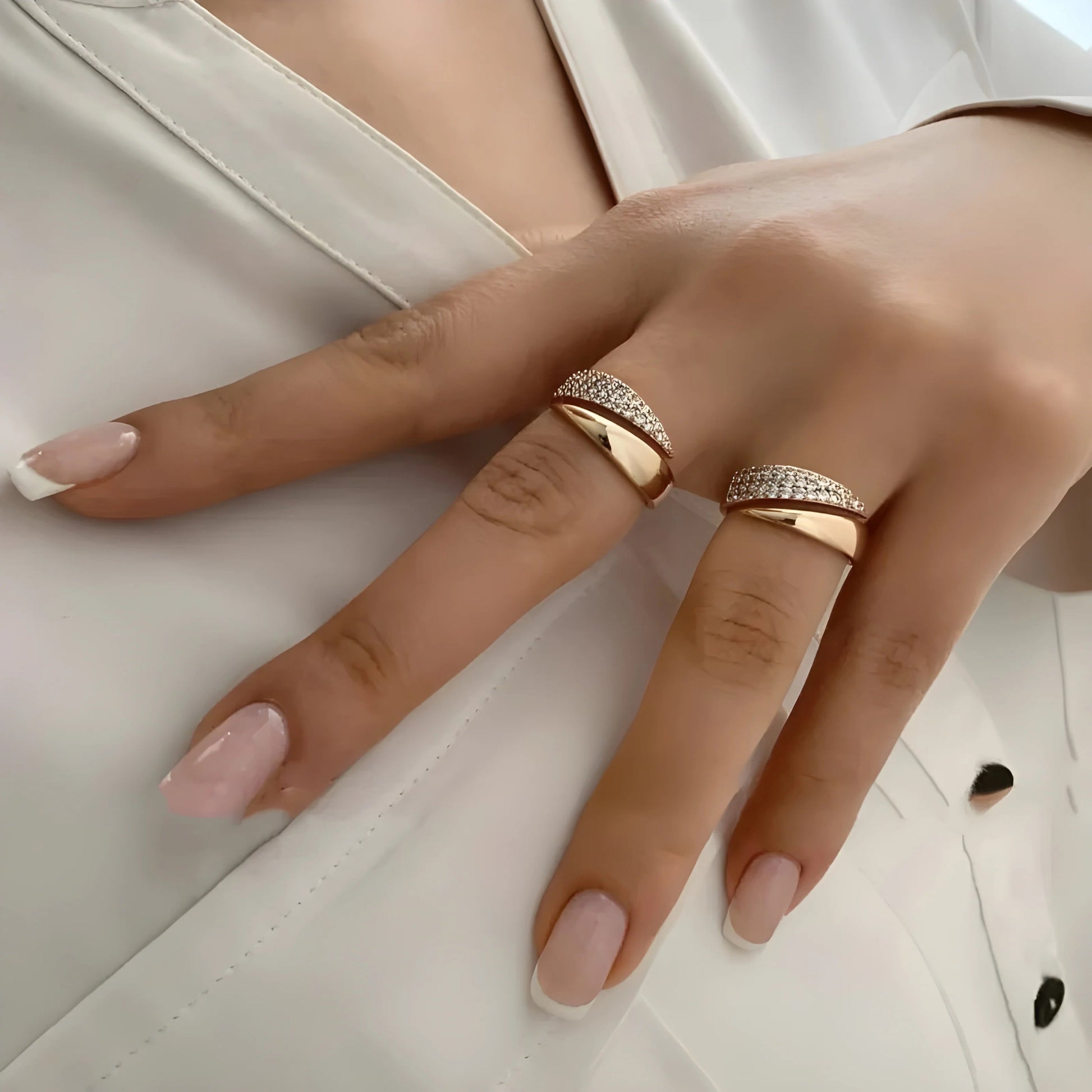 Elegant Adjustable Sparkle Ring gods grace