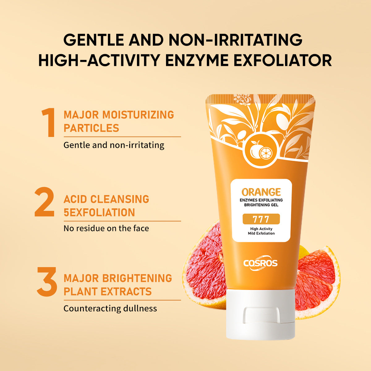Orange Exfoliating Whitening Gel for Skin Care gods grace